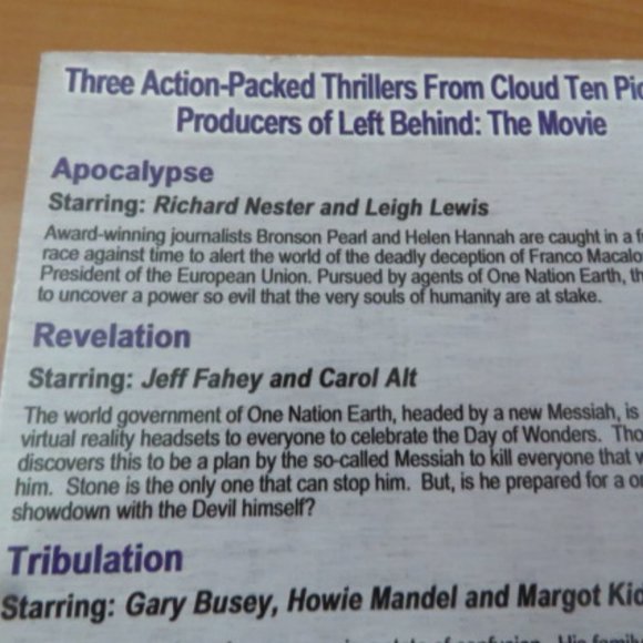 Limited Edition Apocalypse Revelation Tribulation 3 DVD Set - Picture 12 of 14